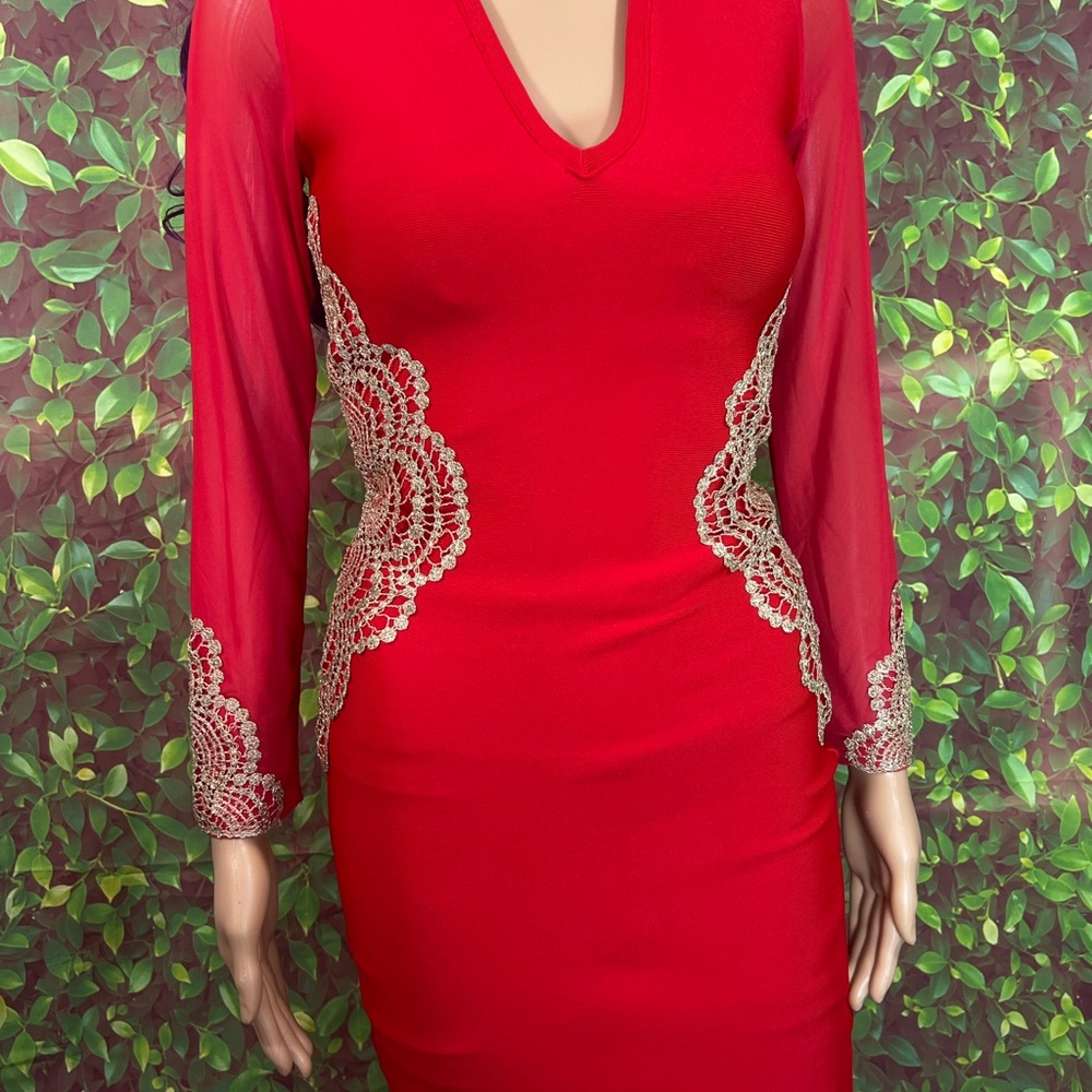 Adice Red Zip-Up Dress - Picture 13 of 15
